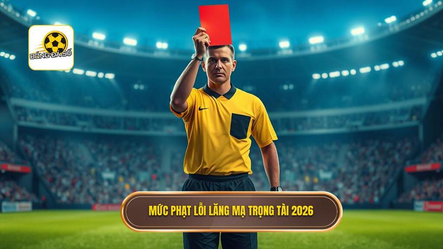 Mức phạt lỗi lăng mạ trọng tài 2026