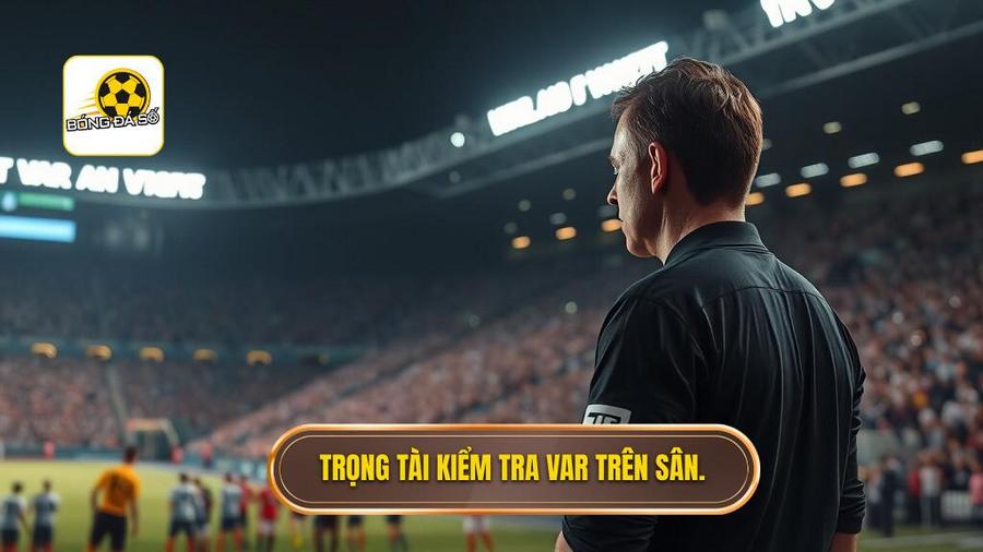 Trọng tài xem màn hình VAR bao lâu? Phân tích chi tiết quy trình và các yếu tố ảnh hưởng 3 Trọng tài kiểm tra VAR trên sân.